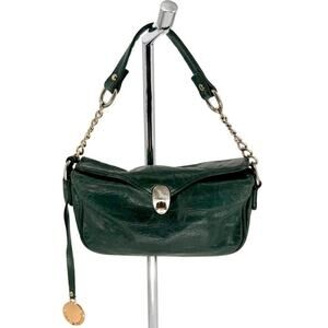 Laura Di Maggio Milano Leather Green Handbag